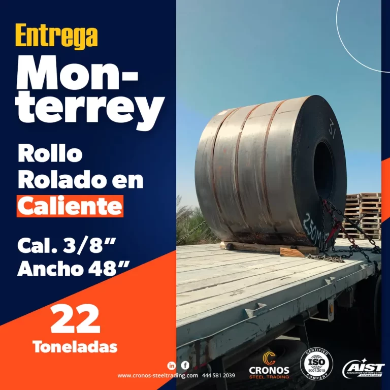 Entrega de acero en Monterrey